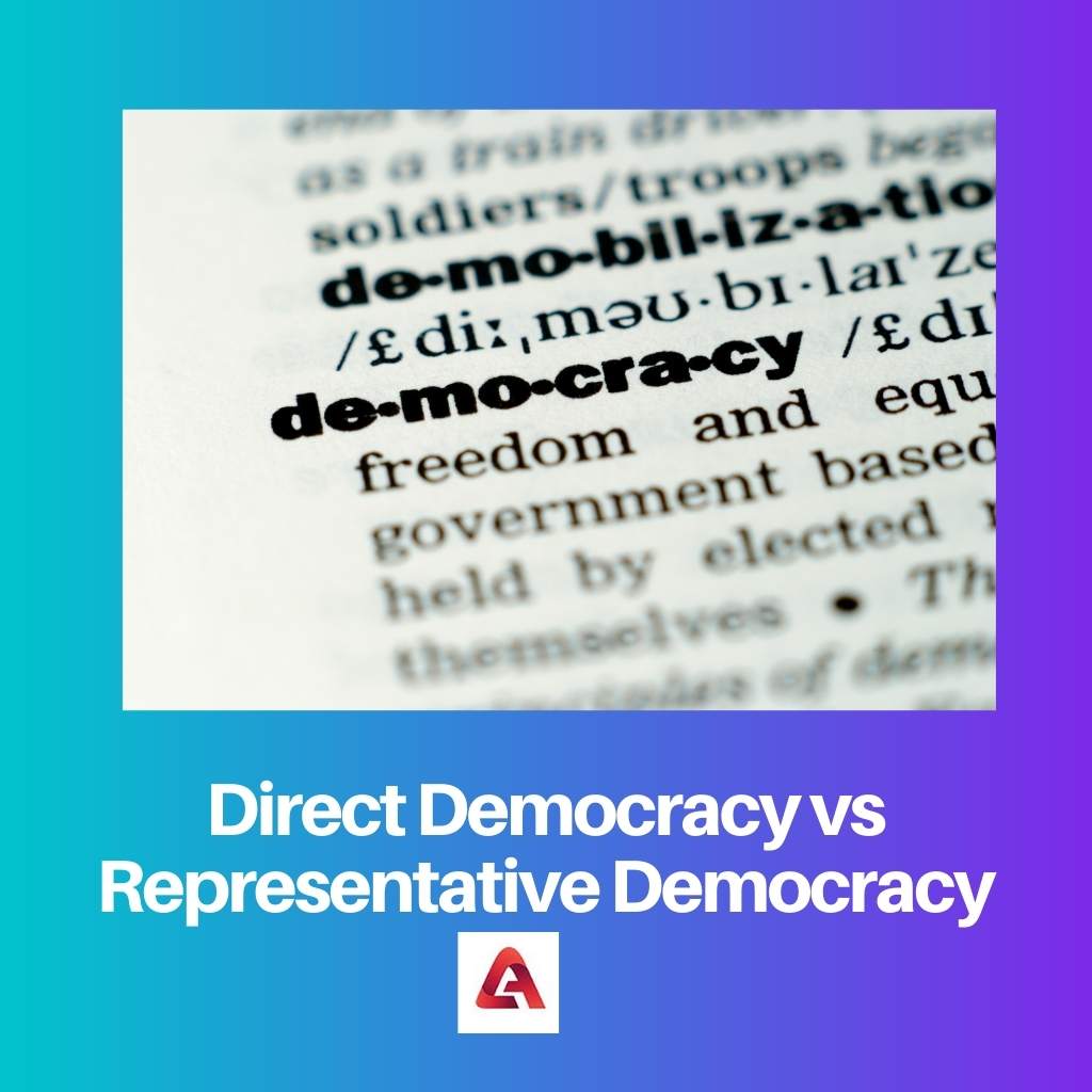 Direct Democracy vs Representative Democracy