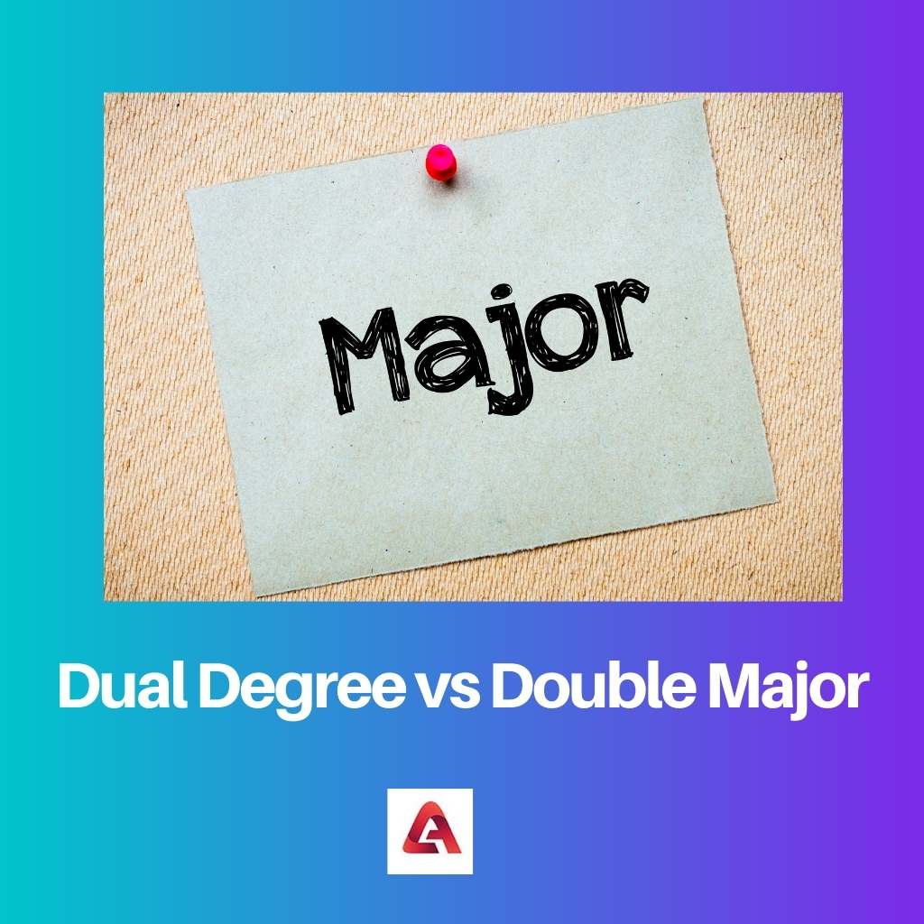 Dual Degree vs Double Major