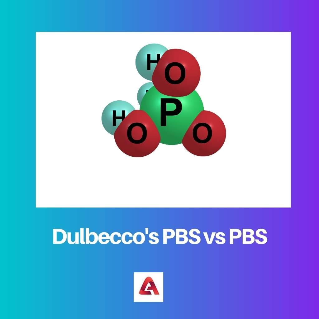 Dulbeccos PBS vs PBS