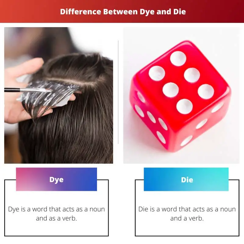 Dye vs Di – Difference Between Dye and Di