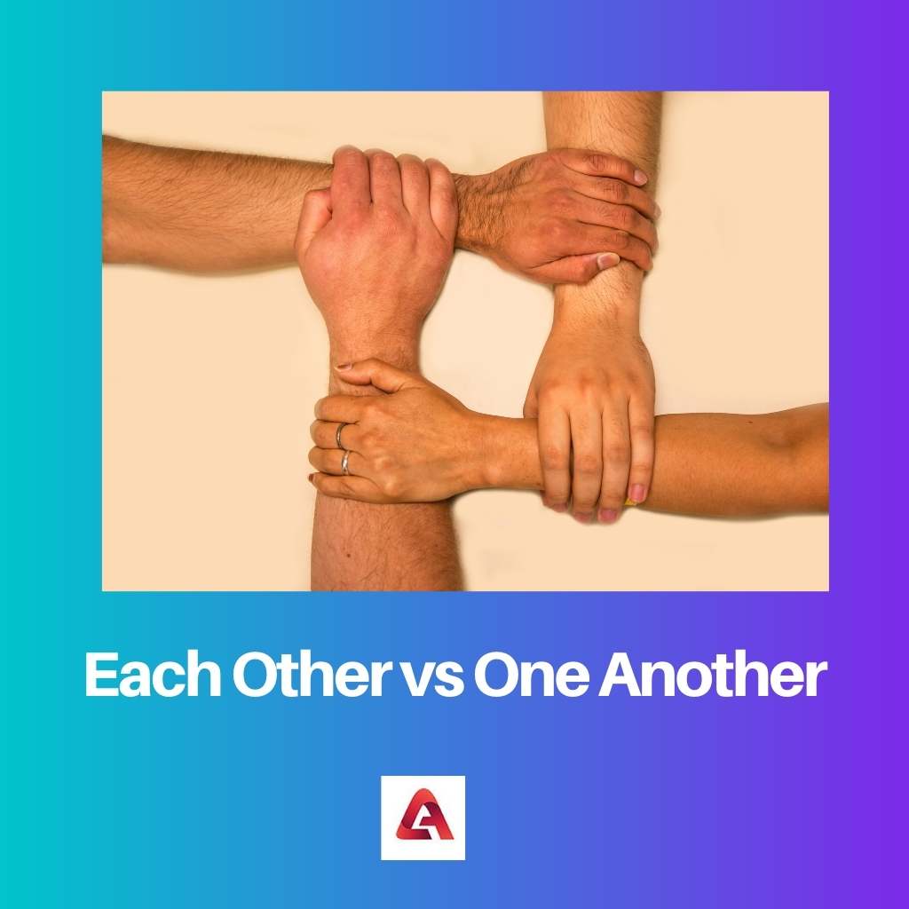 Each Other vs One Another