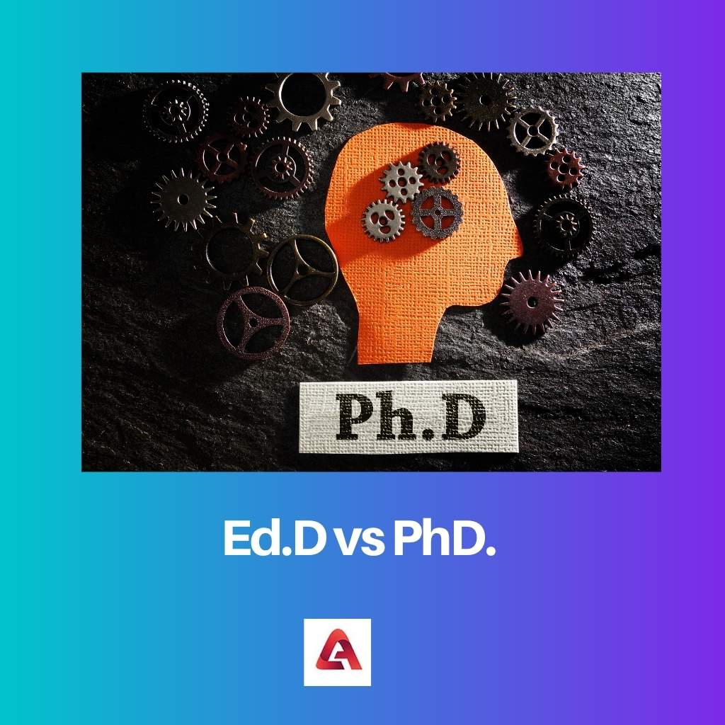 Ed.D vs PhD.