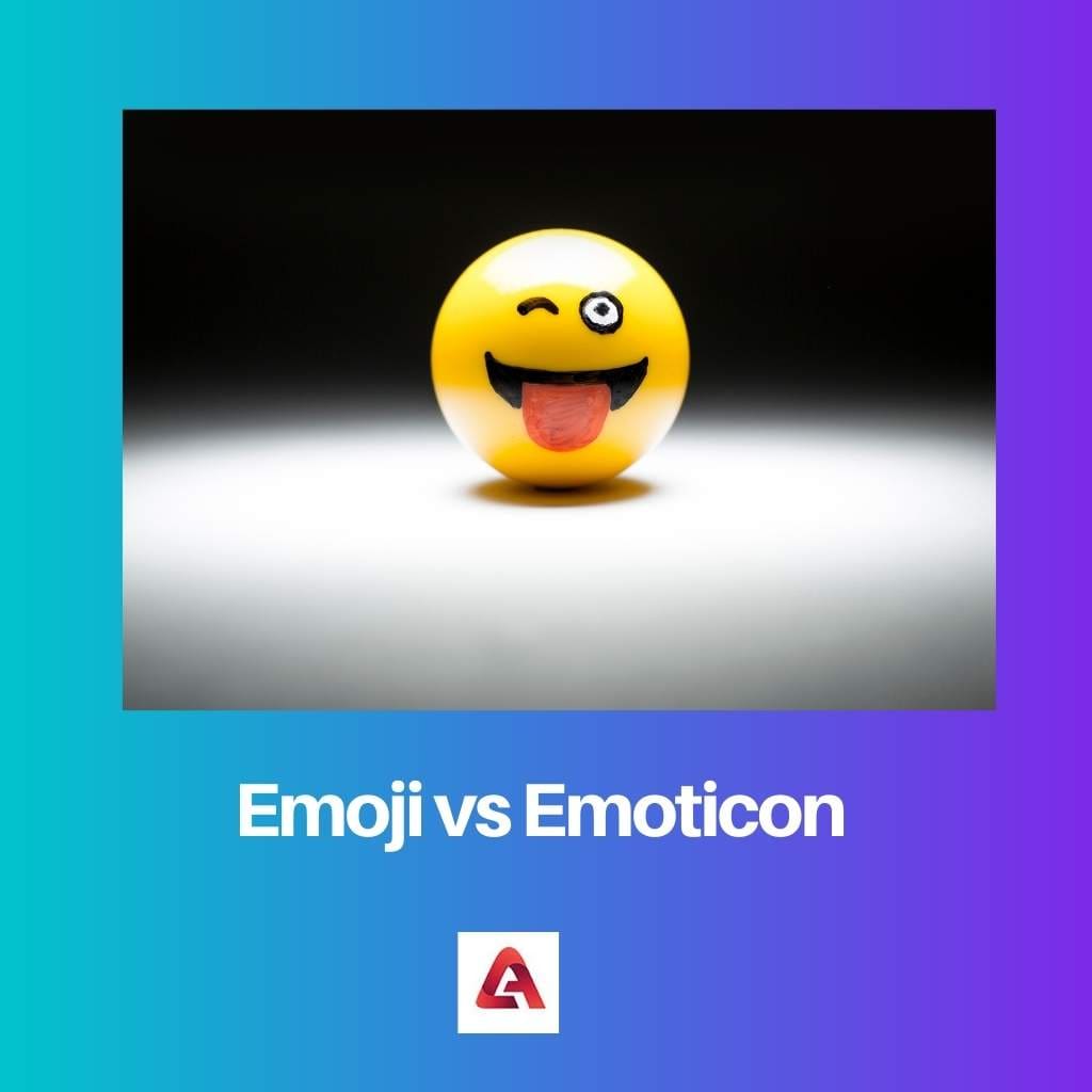 Emoji vs Emoticon