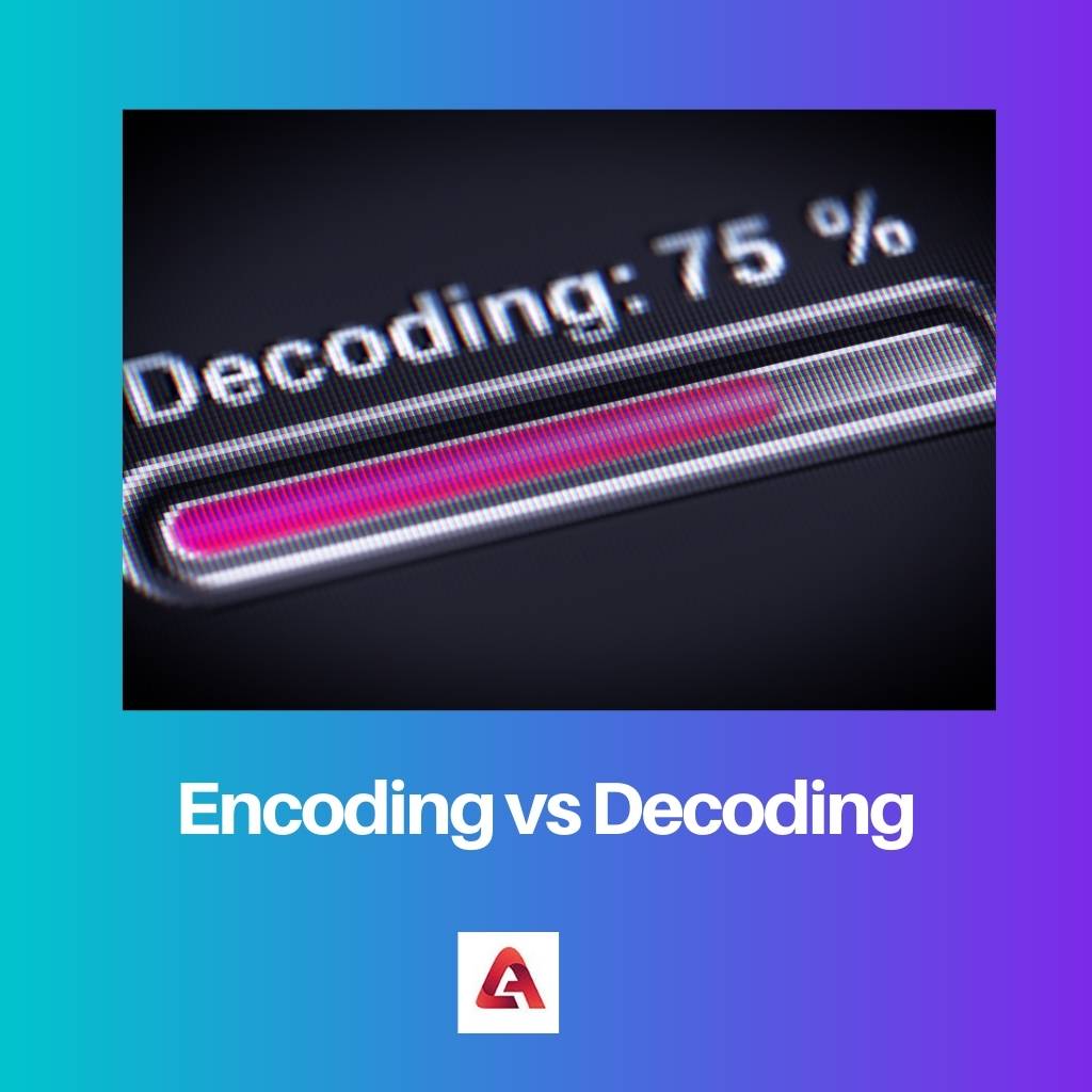 Encoding vs Decoding