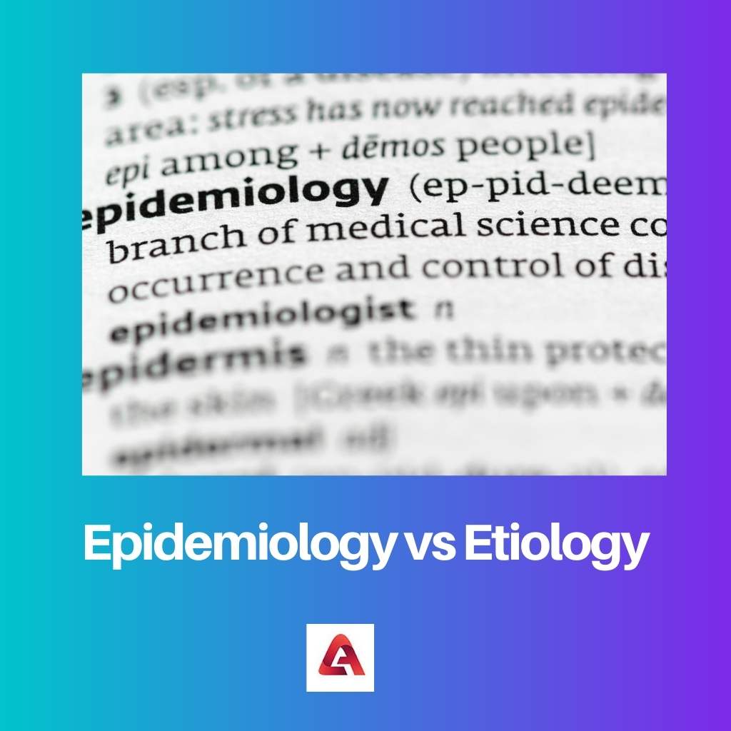 Epidemiology vs Etiology 1