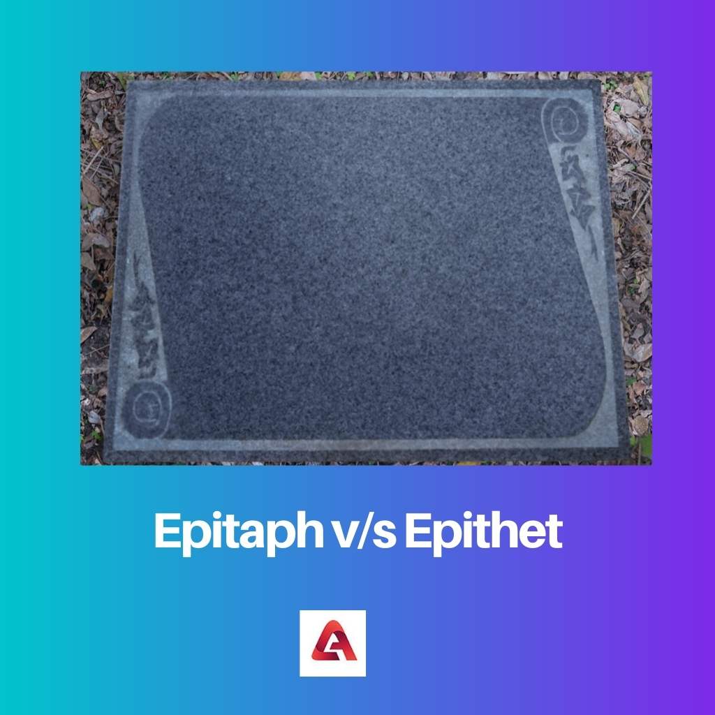 Epitaph vs Epithet