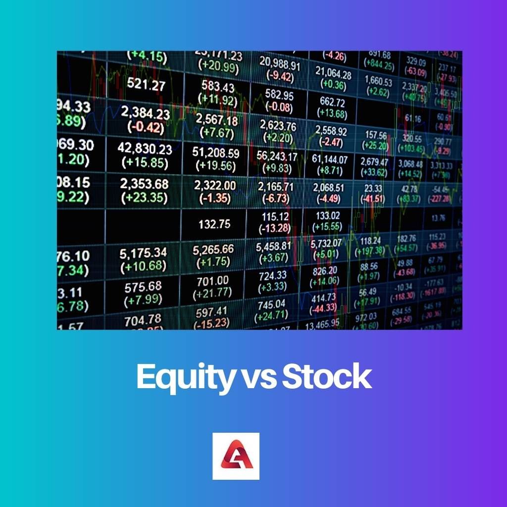 Equity vs Stock