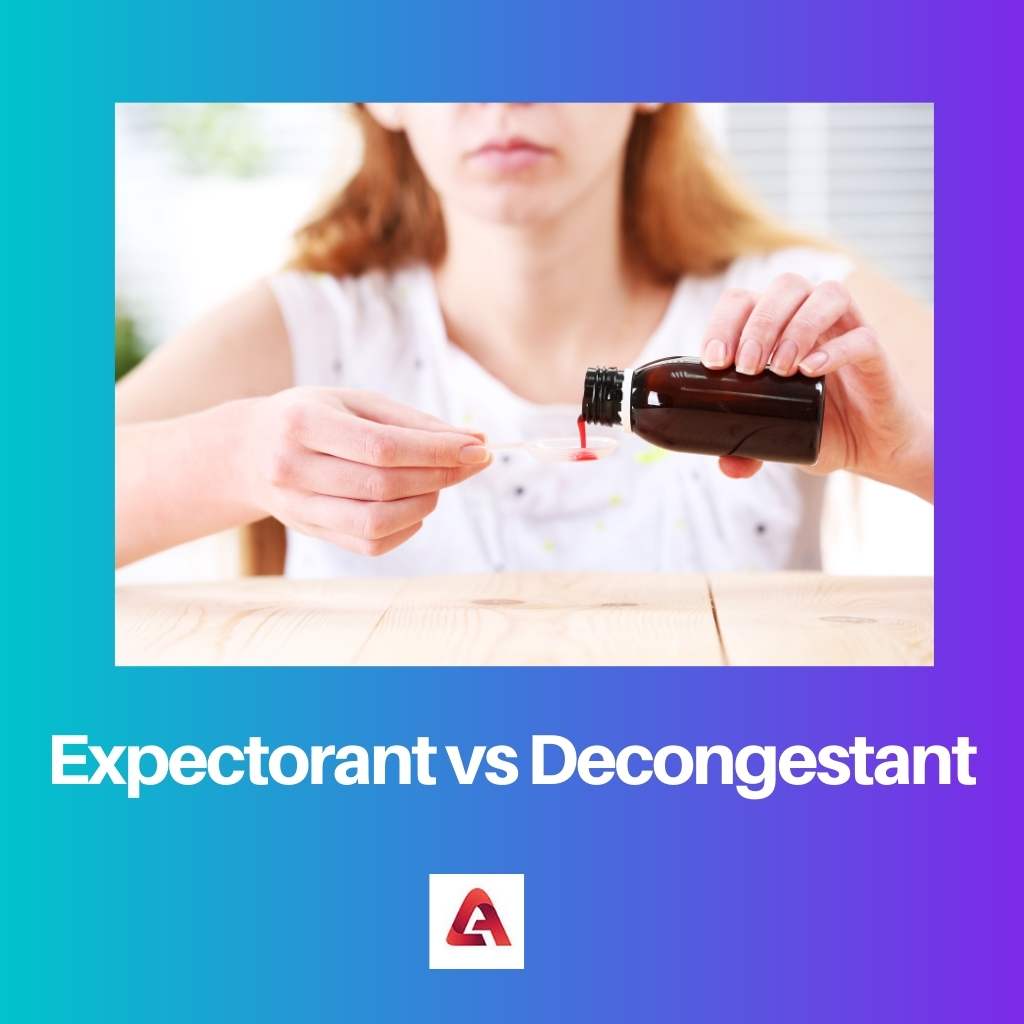Expectorant vs Decongestant