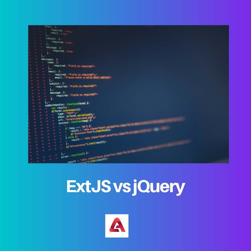 ExtJS vs jQuery