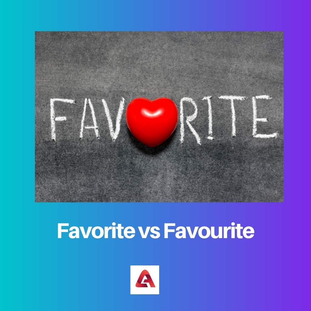 Favorite vs Favourite