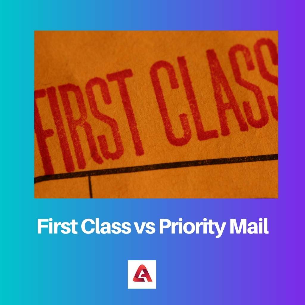First Class vs Priority Mail