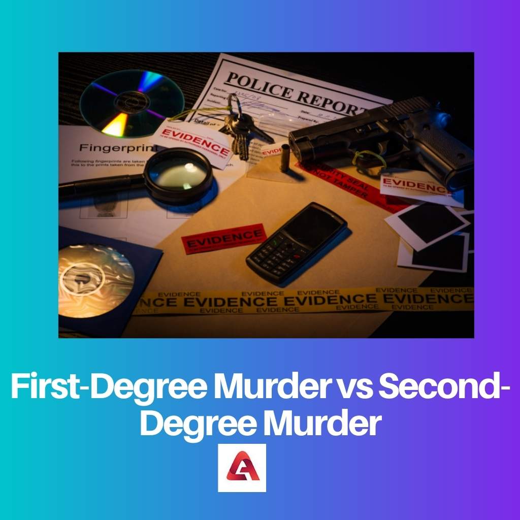 First Degree Murder vs Second Degree Murder