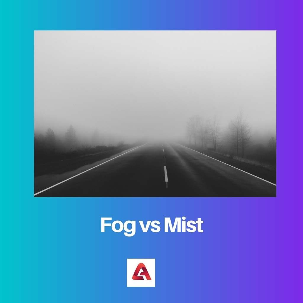 Fog vs Mist