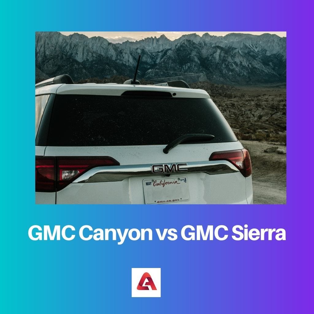 GMC Canyon vs GMC Sierra