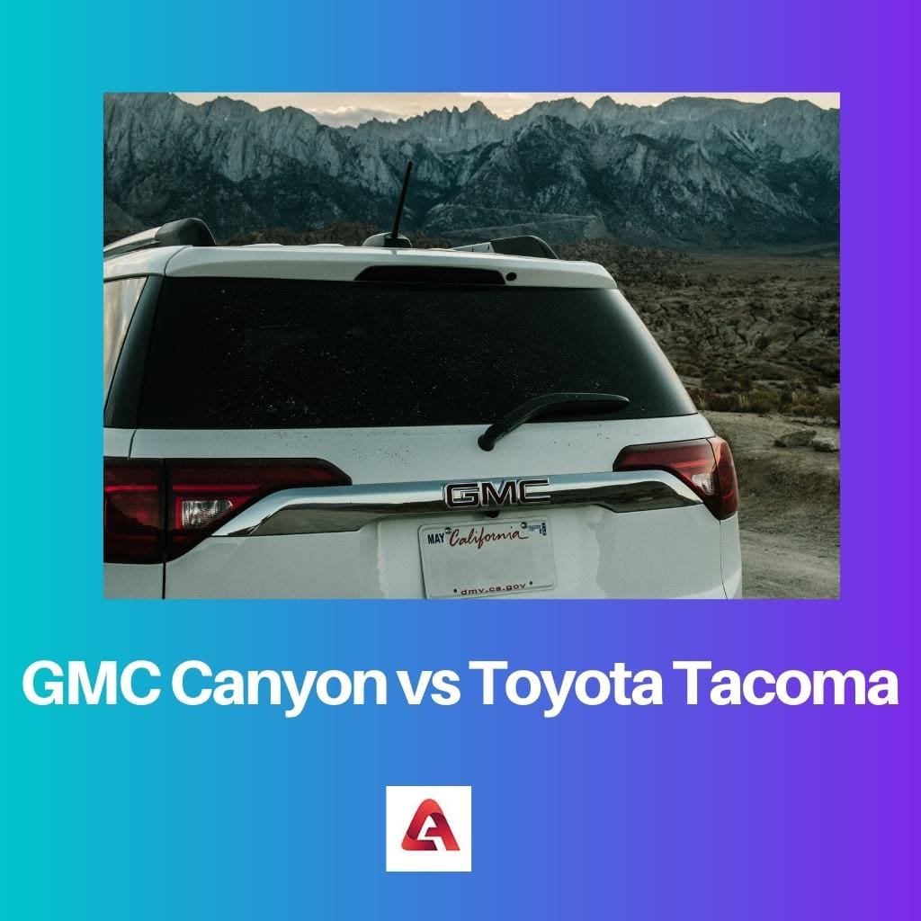 GMC Canyon vs Toyota Tacoma
