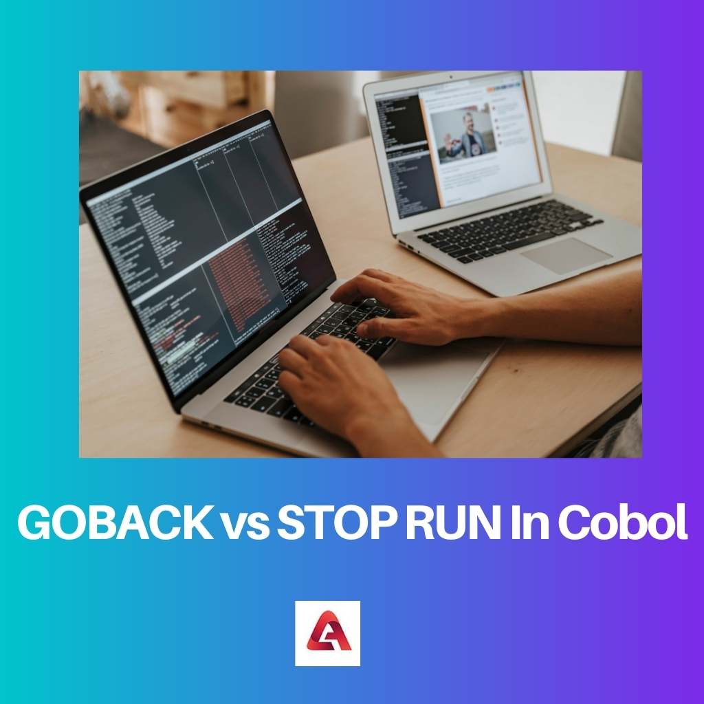 GOBACK vs STOP RUN In Cobol
