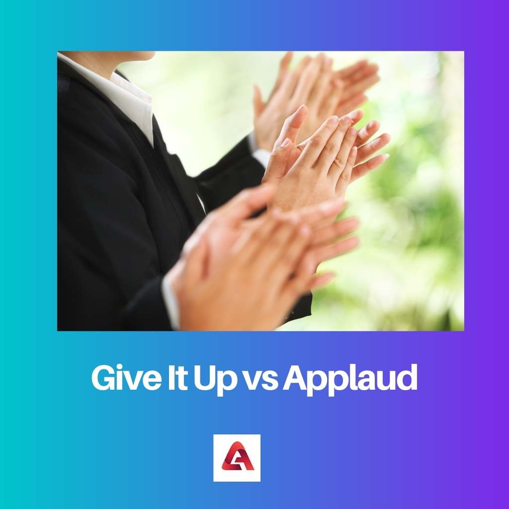 Give It Up vs Applaud
