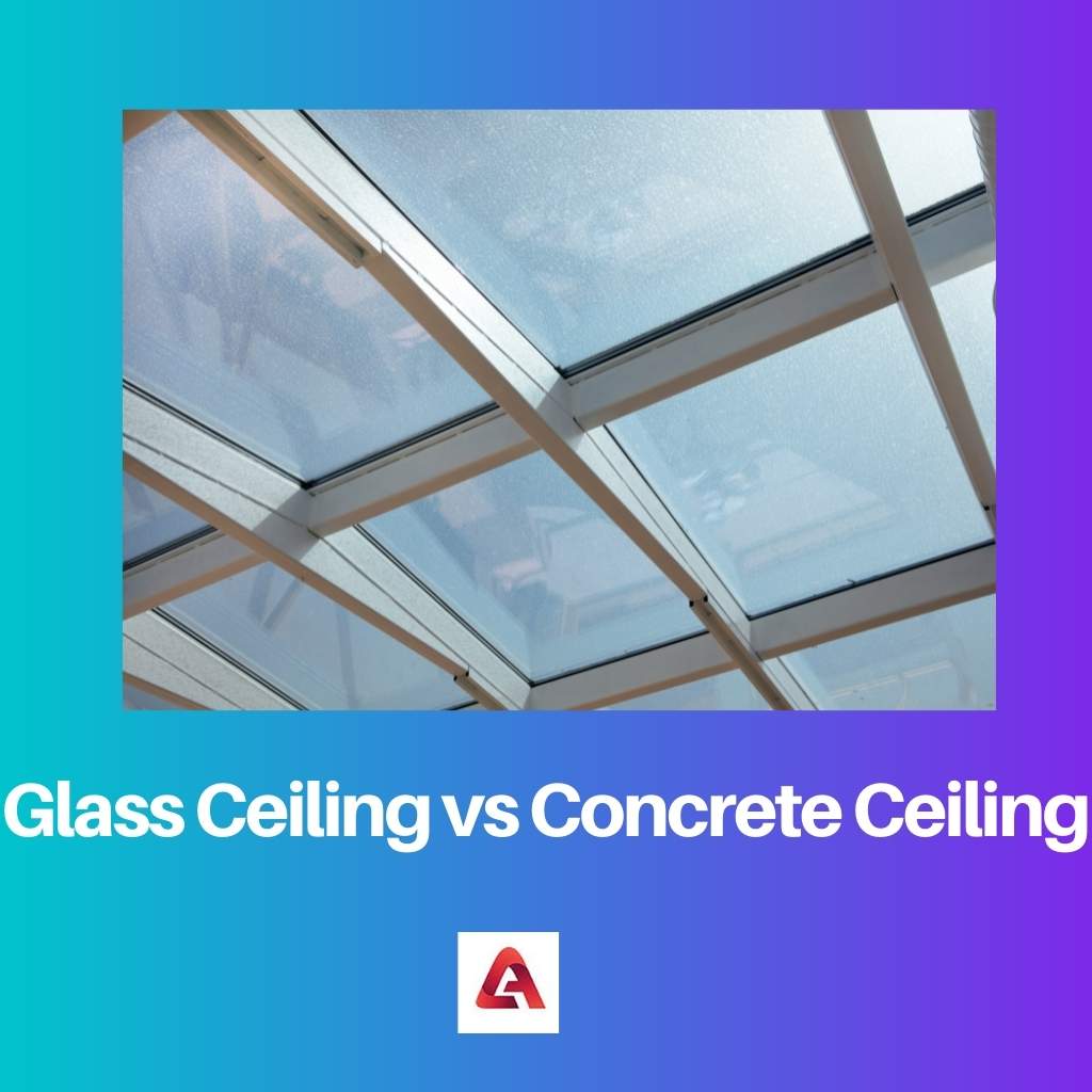 Glass Ceiling vs Concrete Ceiling