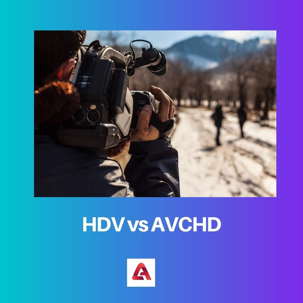 HDV vs AVCHD