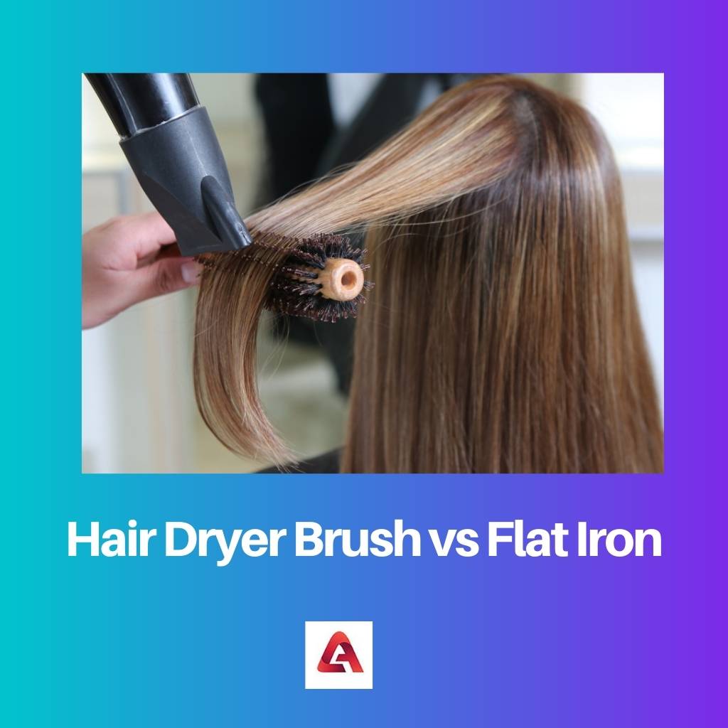 Hair Dryer Brush vs Flat Iron