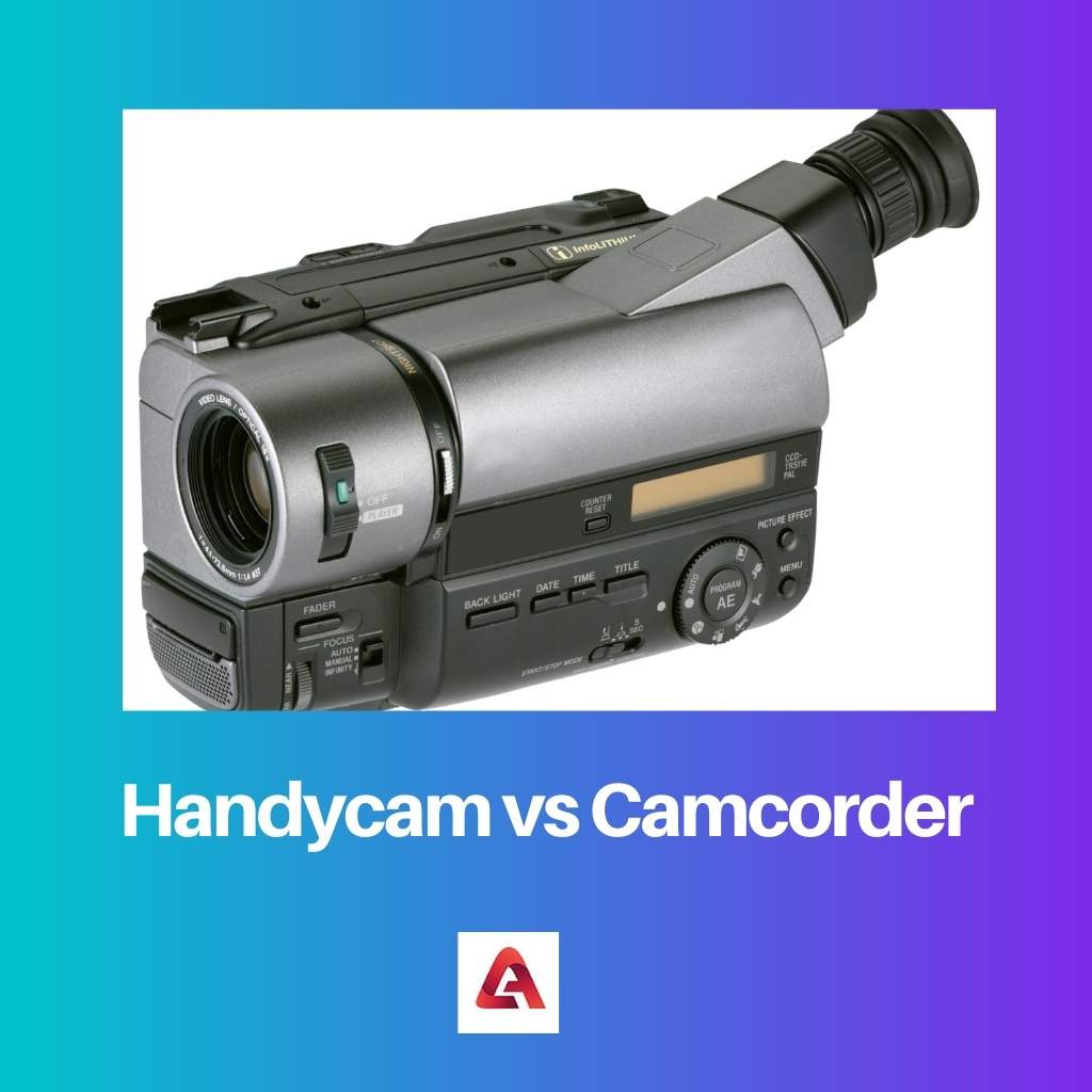 Handycam vs Camcorder