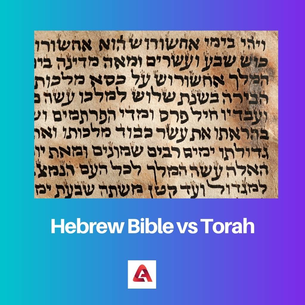 Hebrew Bible vs Torah