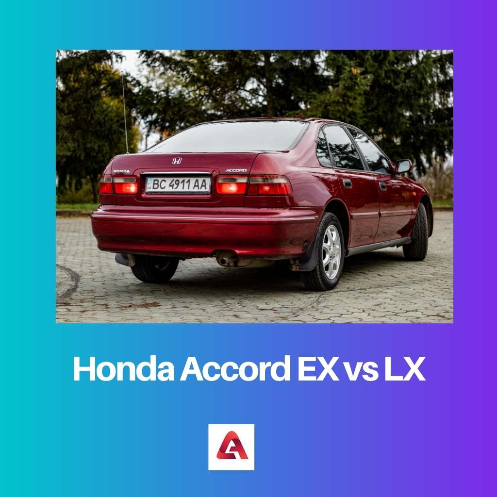 Difference Between Honda Accord EX and LX