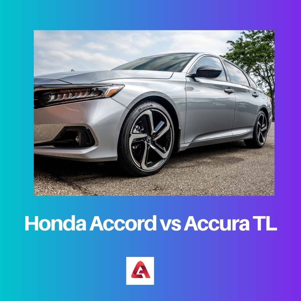 Honda Accord vs Accura TL