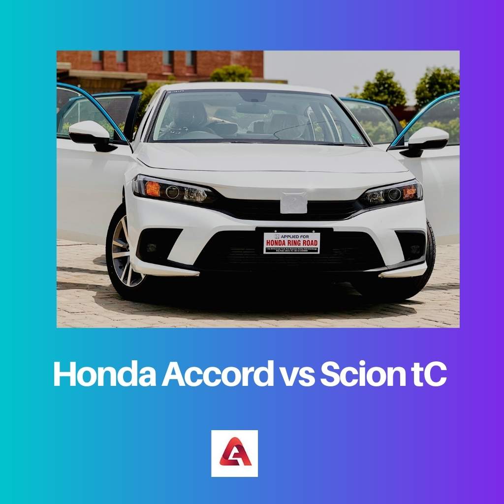 Honda Accord vs Scion tC