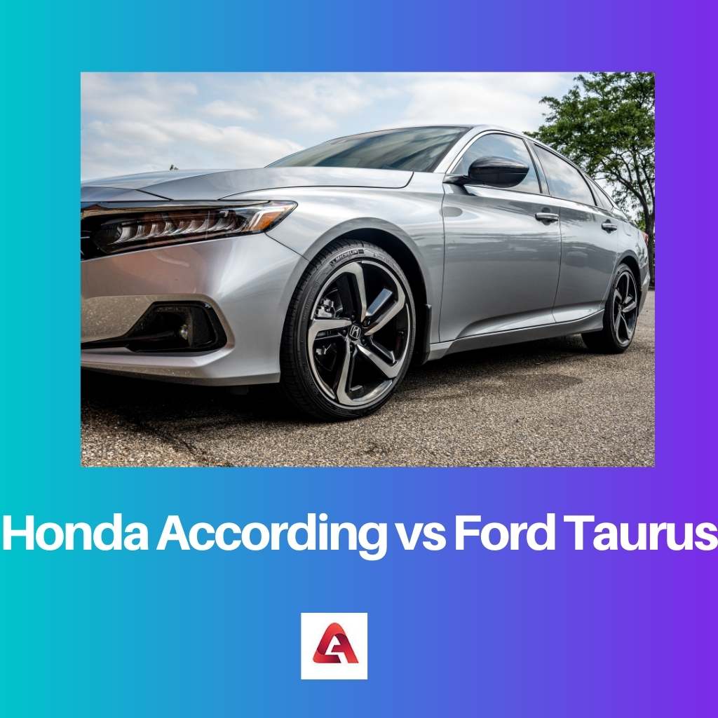 Honda According vs Ford Taurus