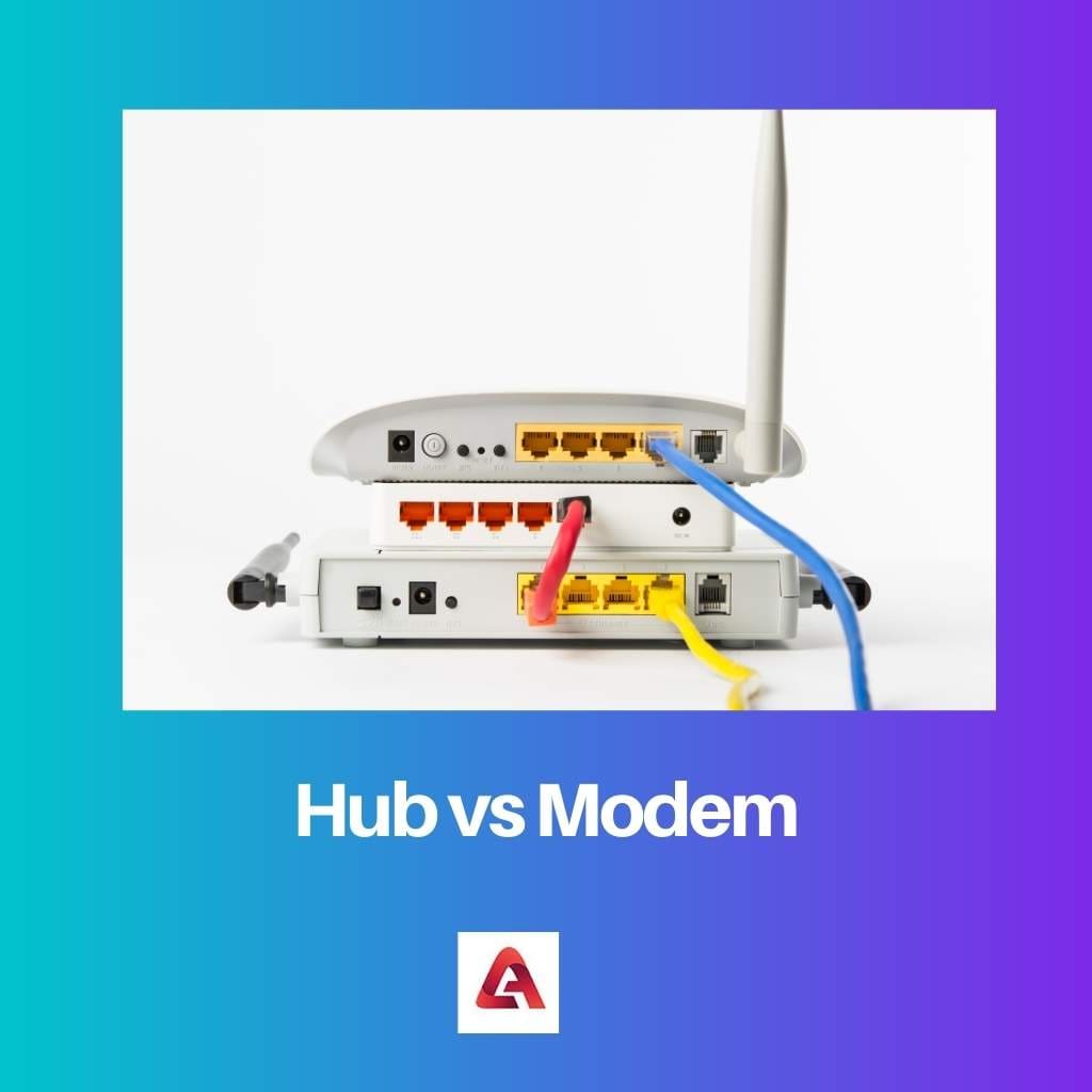 Hub vs Modem