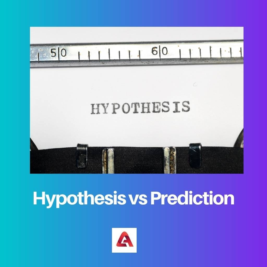 Hypothesis vs Prediction
