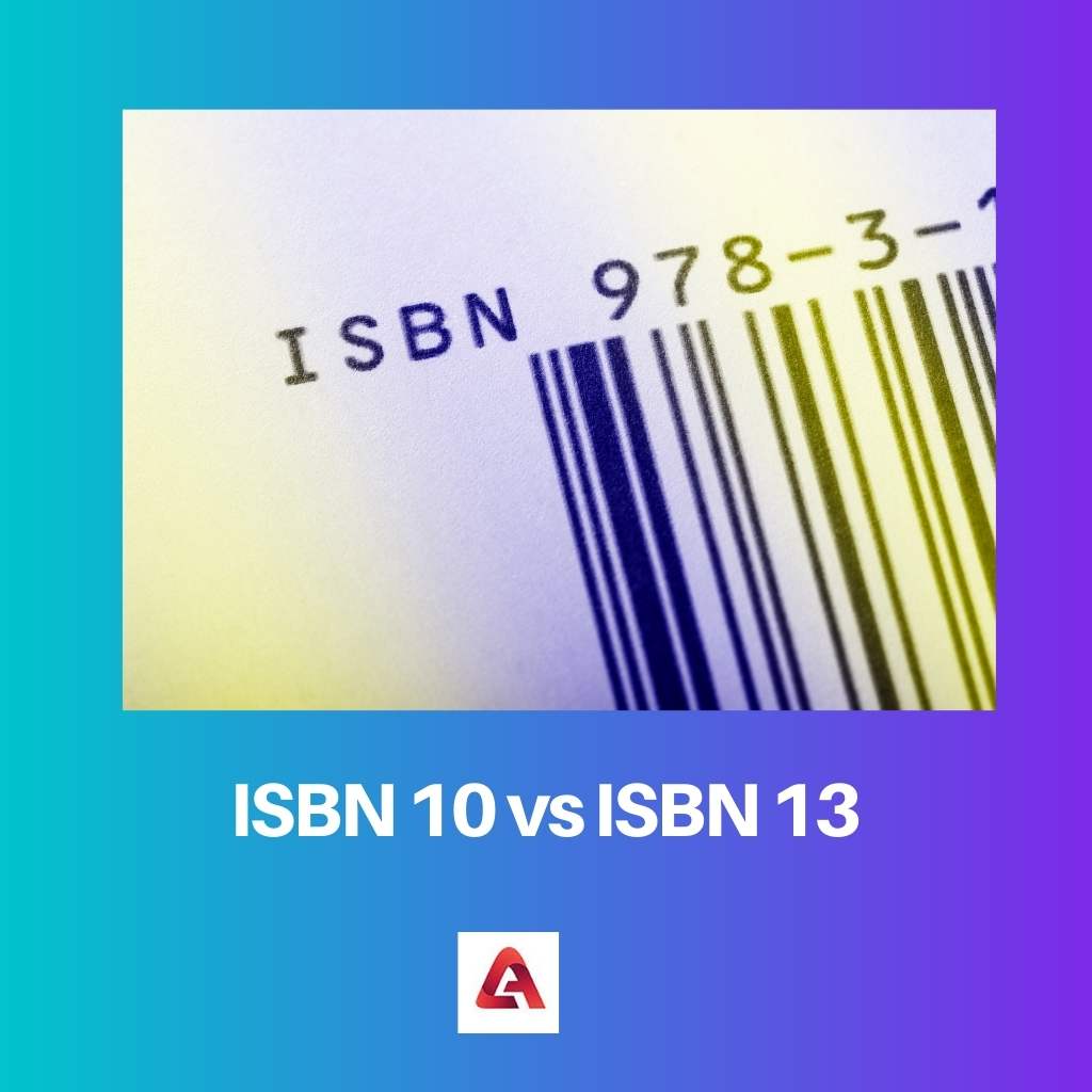 ISBN 10 vs ISBN 13