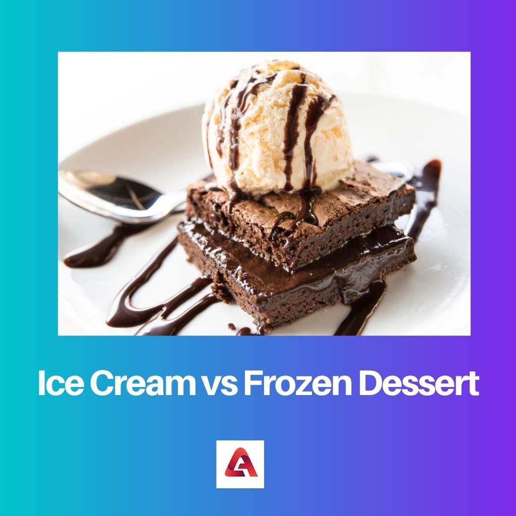 Ice Cream vs Frozen Dessert