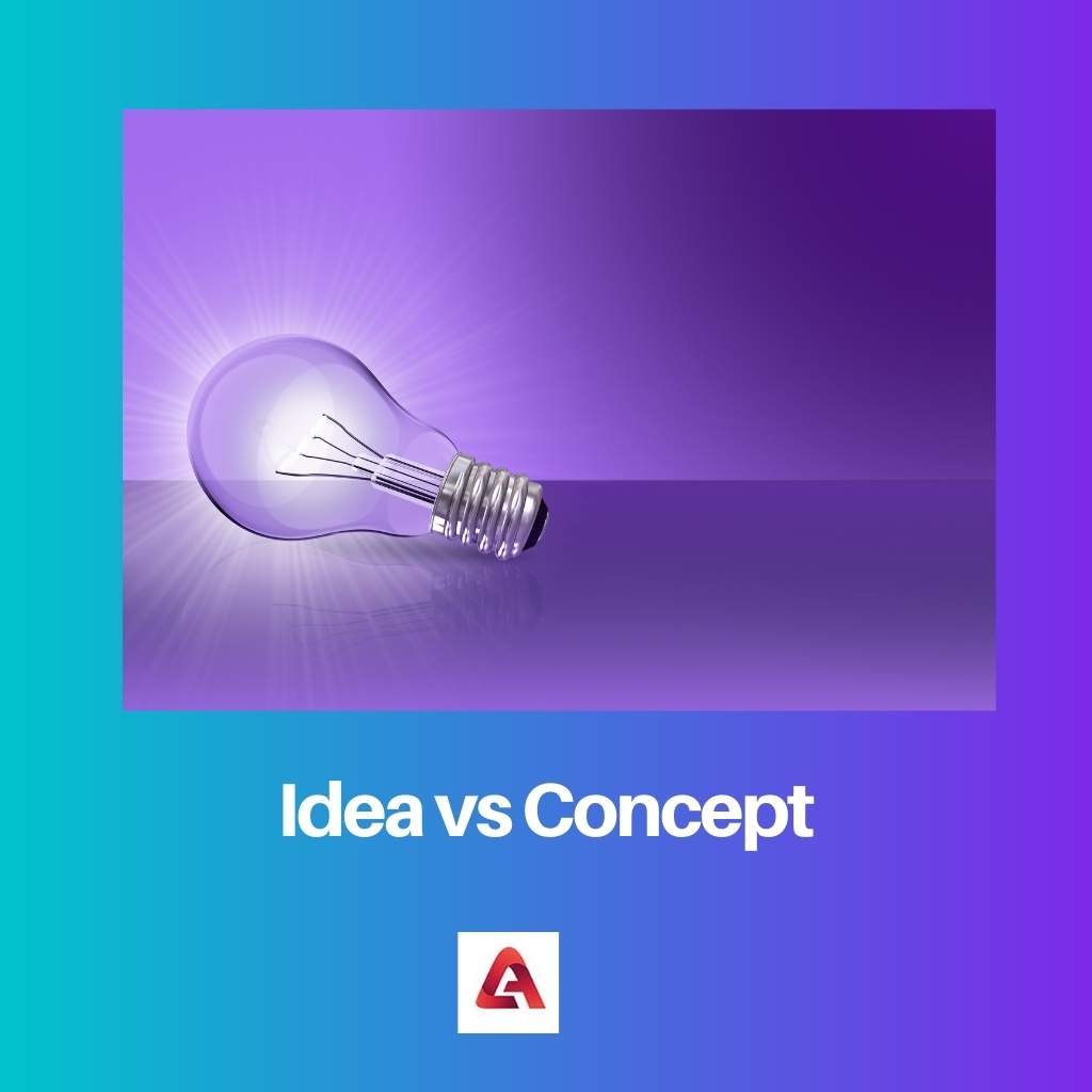 Idea vs Concept