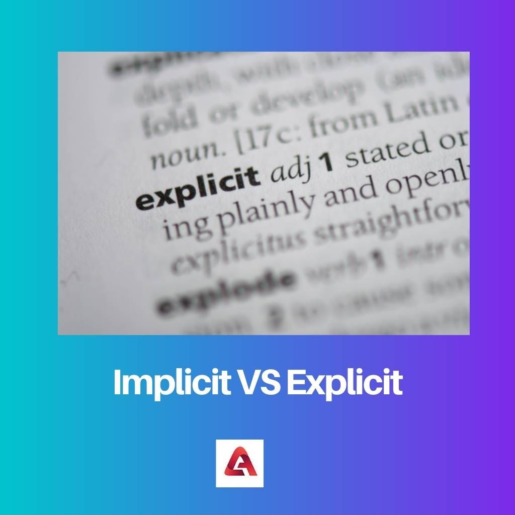 Implicit VS