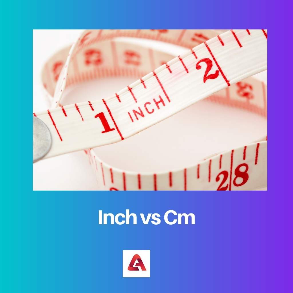Inch vs Cm