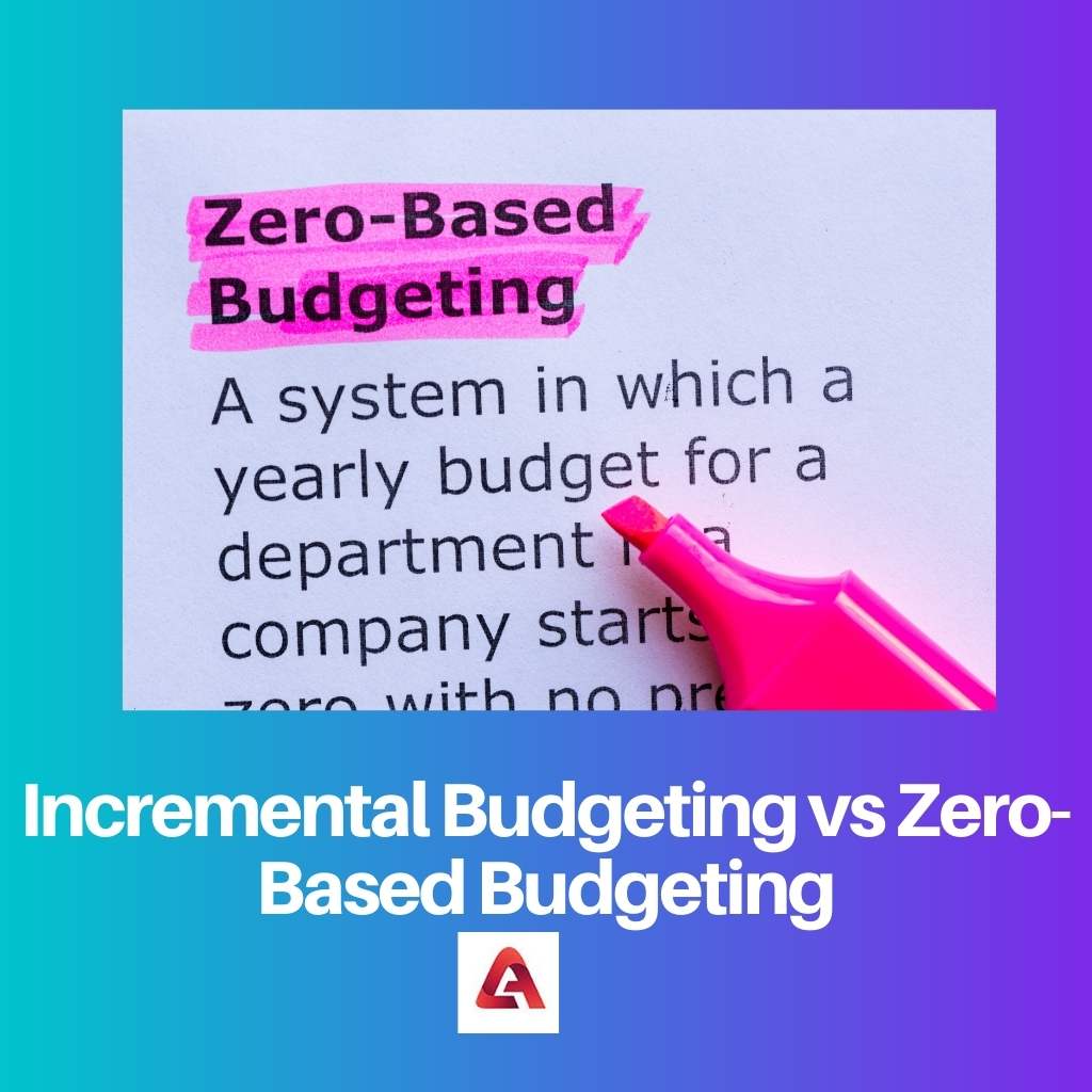 Incremental Budgeting vs Zero Based Budgeting