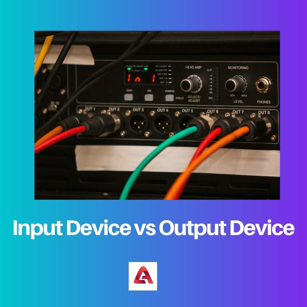 Input Device vs Output Device