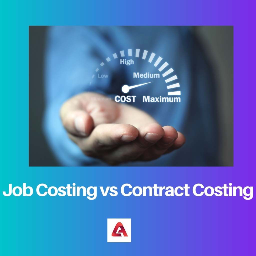 Job Costing vs Contract Costing