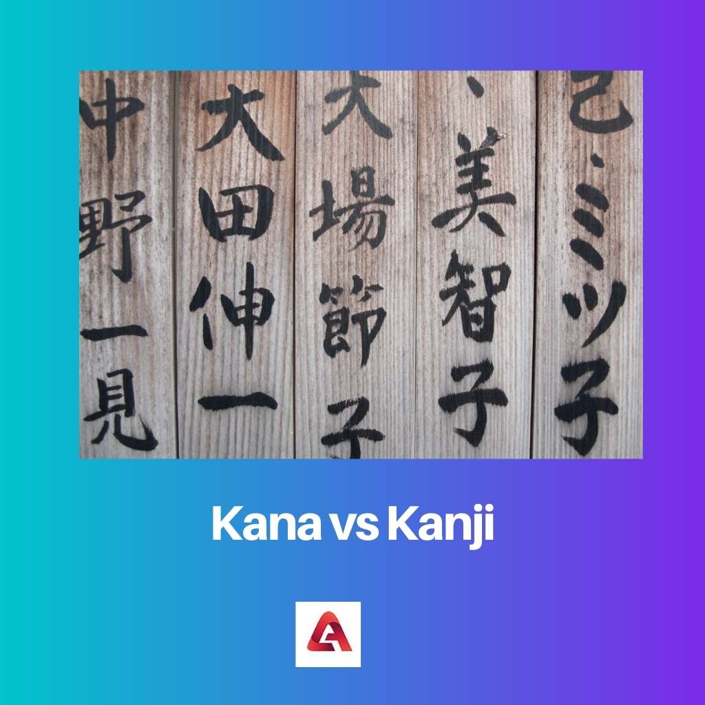 Kana vs Kanji