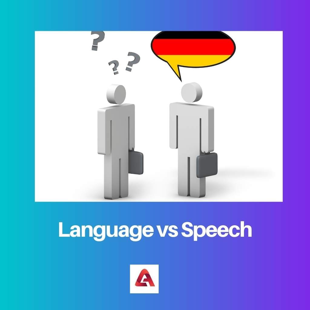 Language vs Speech