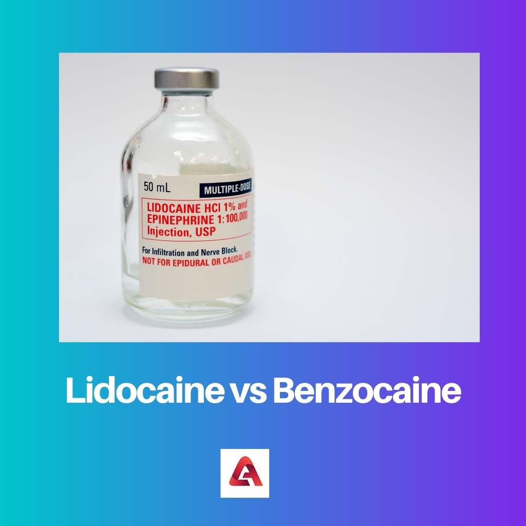 Lidocaine vs Benzocaine