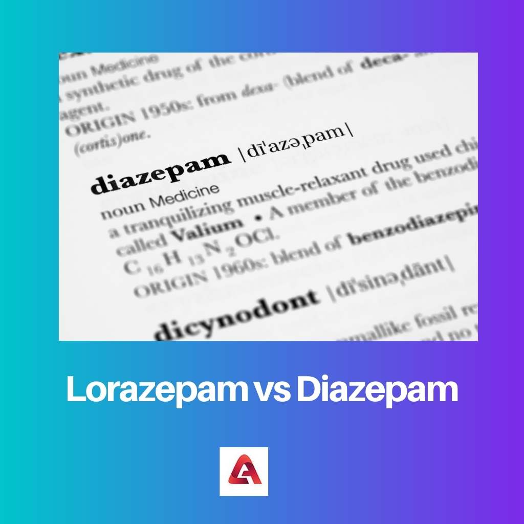 Lorazepam vs Diazepam