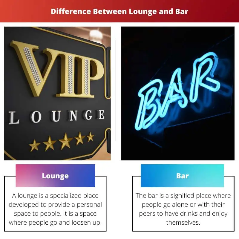 Lounge vs Bar – Difference Between Lounge and Bar