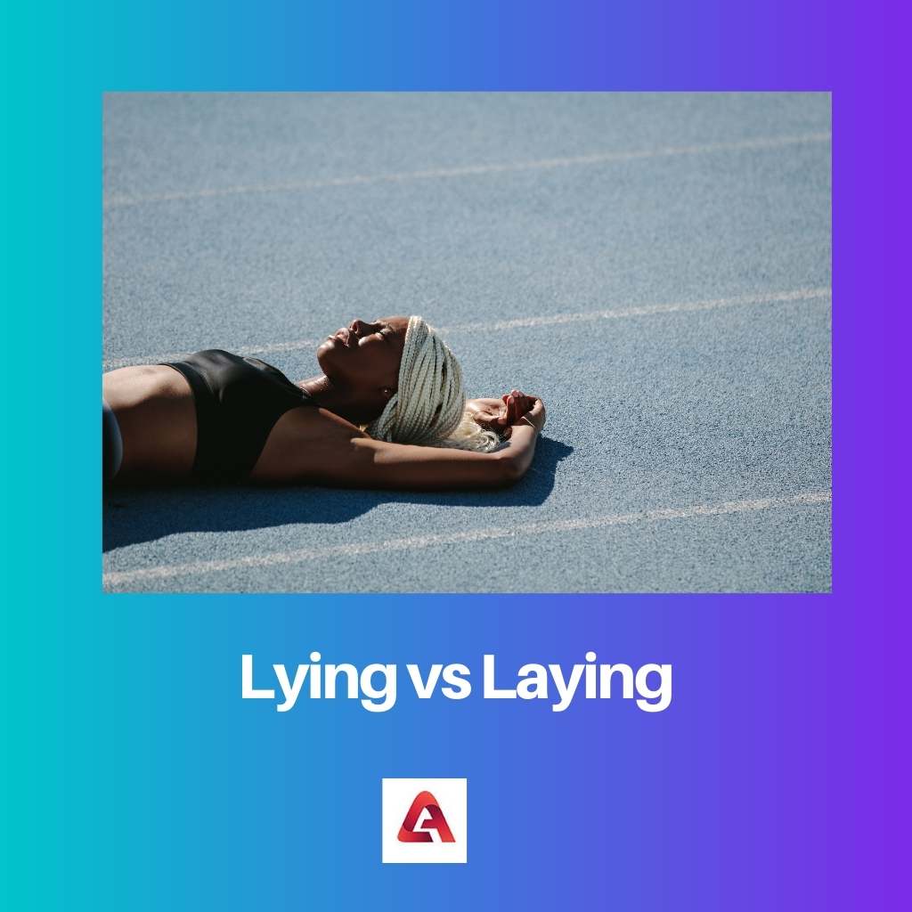 Lying vs Laying