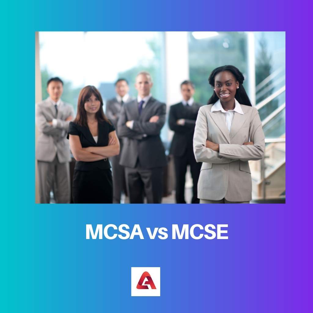 MCSA vs MCSE