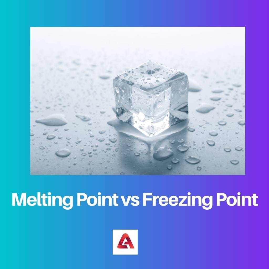 Melting Point vs Freezing Point