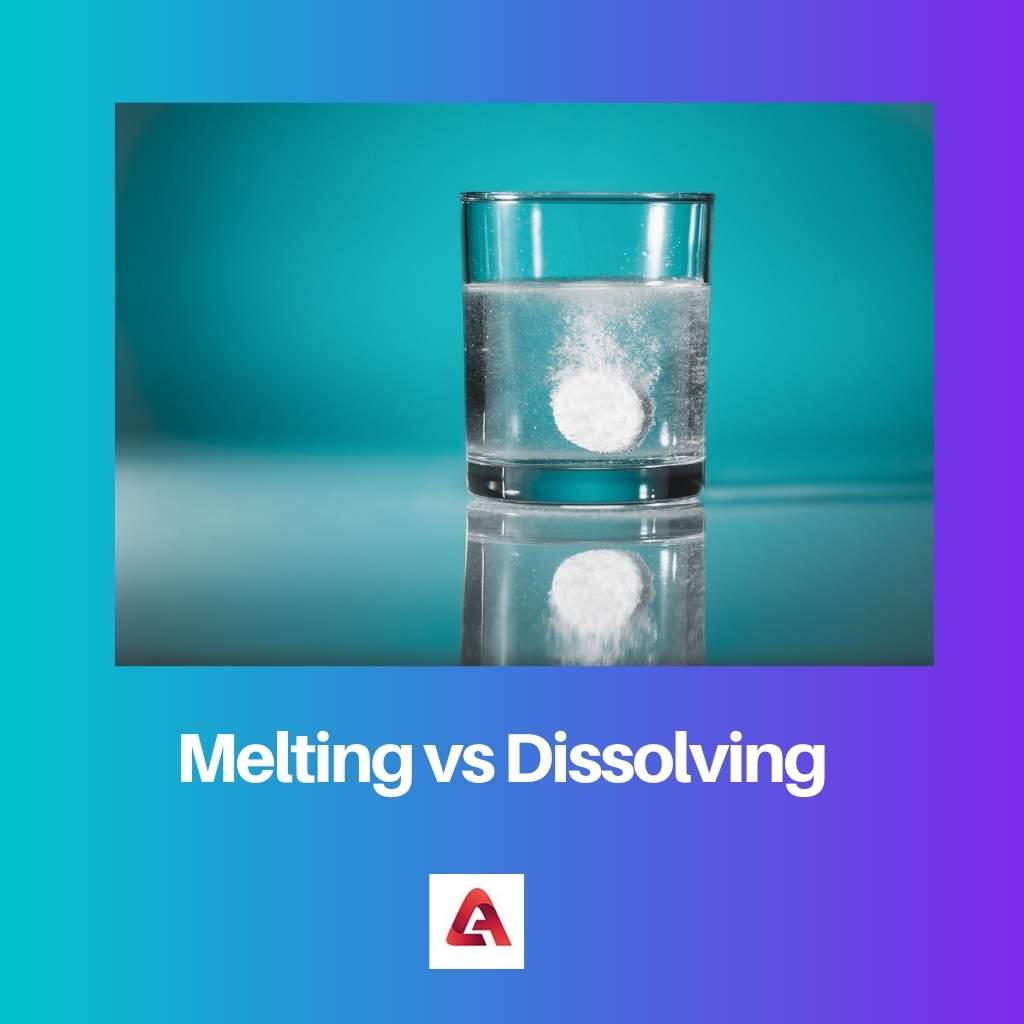 Melting vs Dissolving