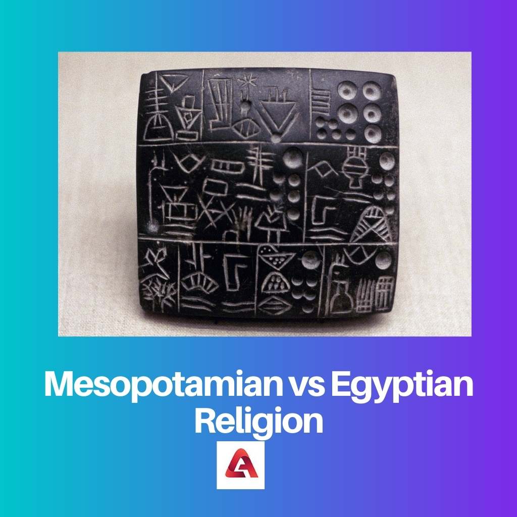 Mesopotamian vs Egyptian Religion